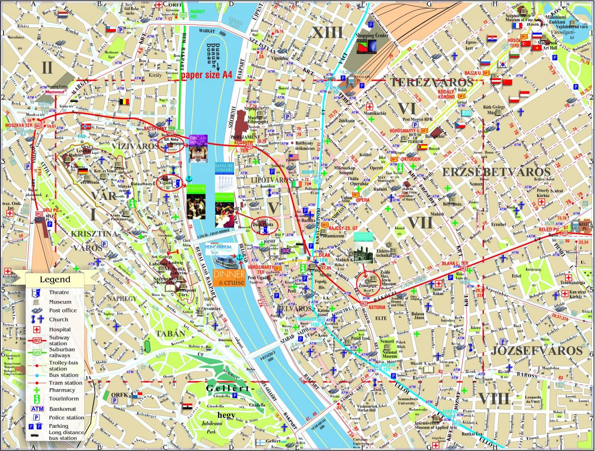 نقشہ بوڈاپیسٹ کے سپر مارکیٹوں