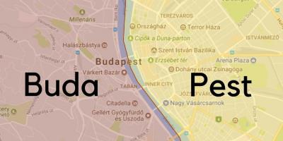 Buda ہنگری کا نقشہ