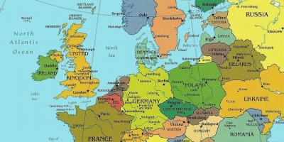 نقشہ بوڈاپیسٹ کے یورپ میں