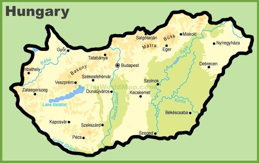 budapesta نقشہ