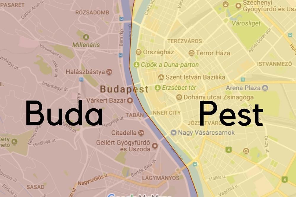 buda ہنگری کا نقشہ